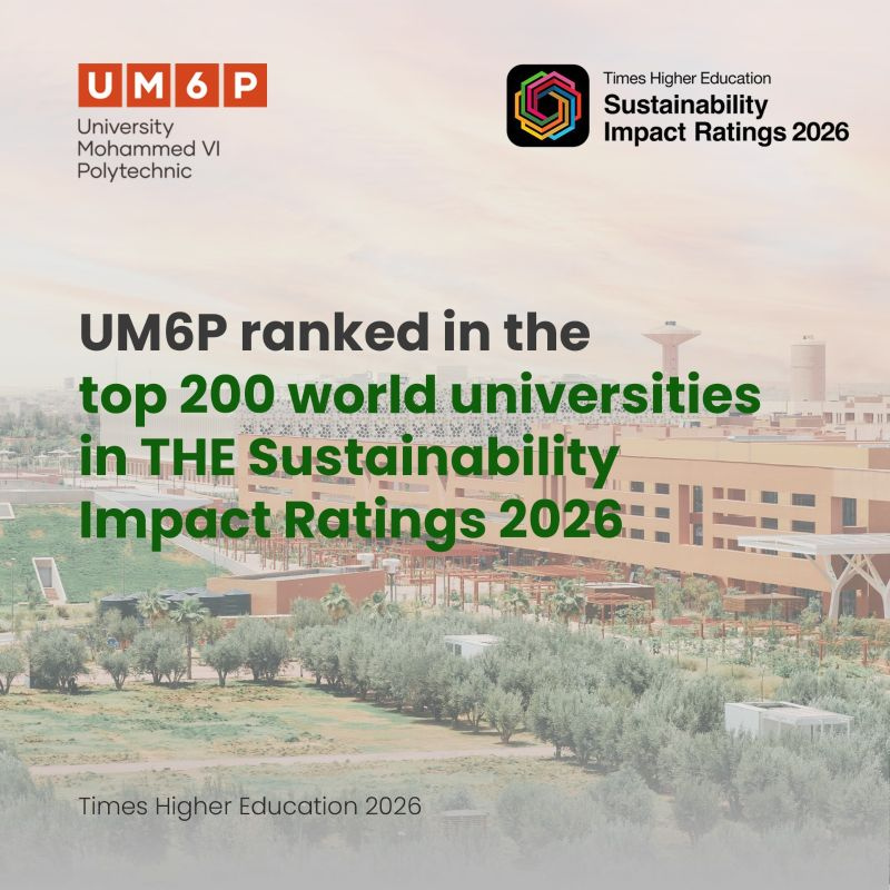 L’UM6P parmi les 200 meilleures universités au